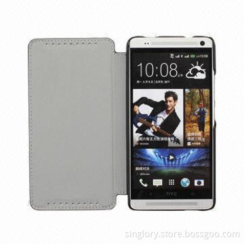 PU Leather Case for HTC One Max T6, Multi-color Available, OEM Orders Welcomed